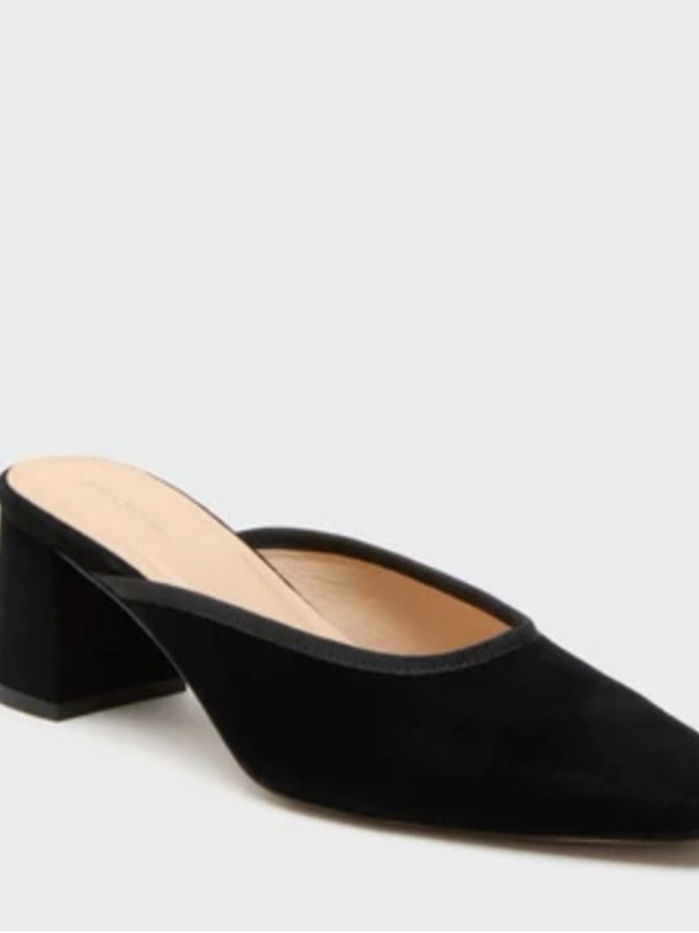 Tuckernuck Black Slip-On Block Heel Mule